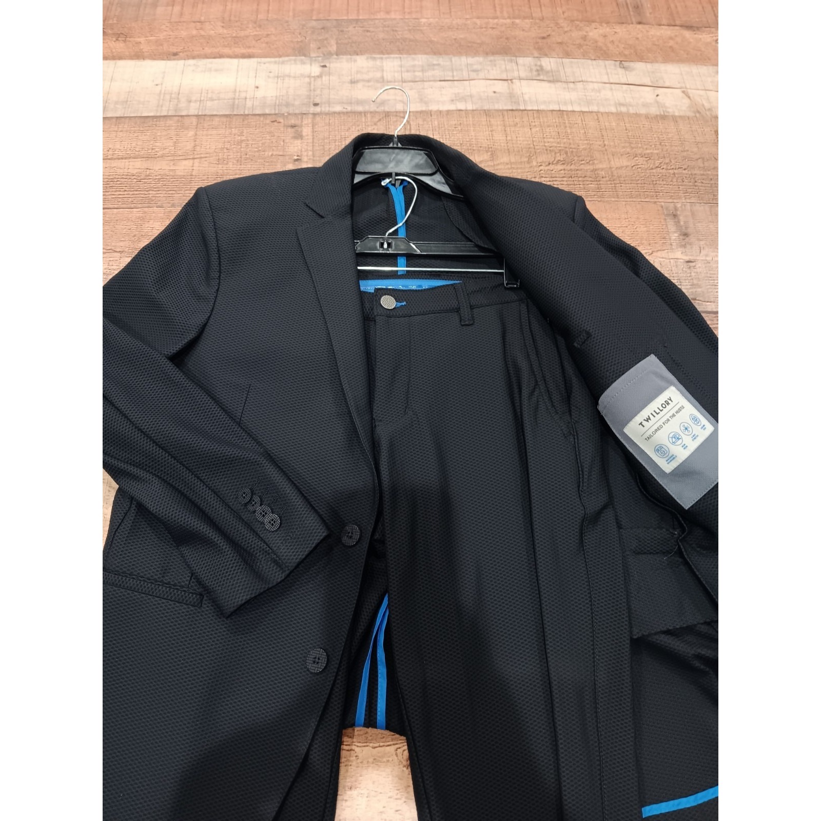 Men's Twillory Tailored For The Hustle Suit Set Black 2623